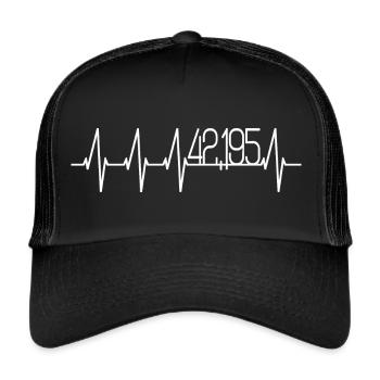 Marathon 42195 - Trucker Cap - black/black - Front