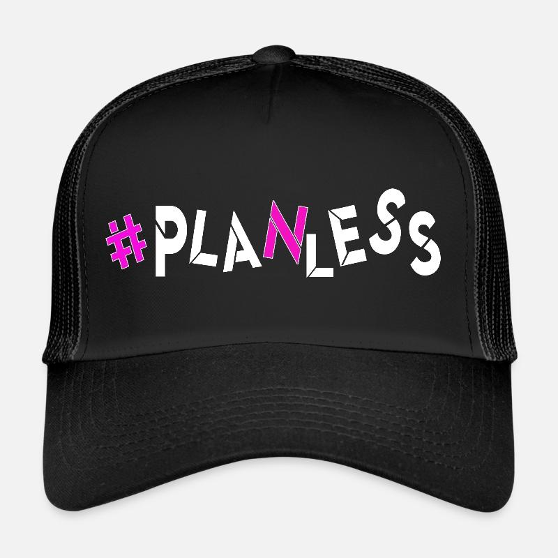 no plan today no idea burnout headless relax head Trucker Cap