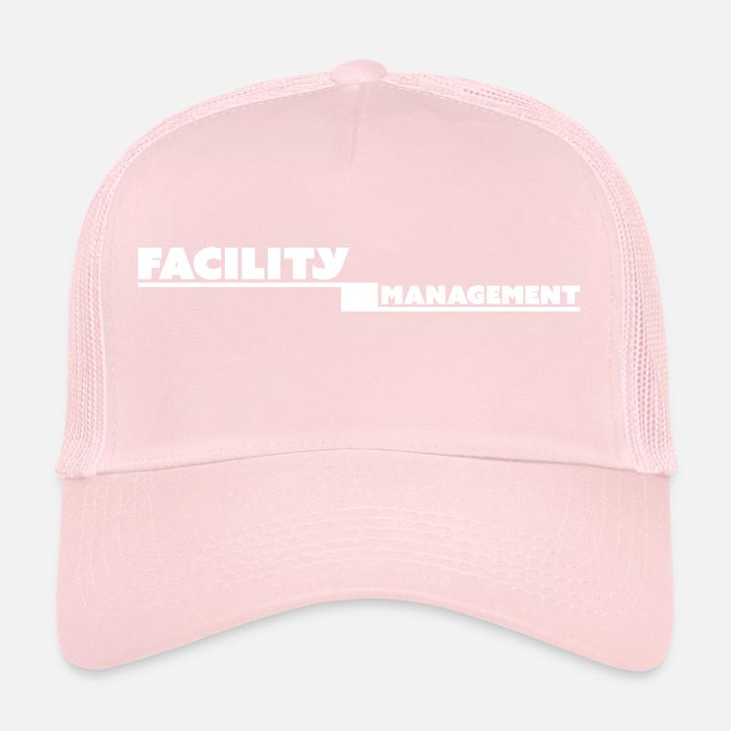 facility management tshirt black Trucker Cap