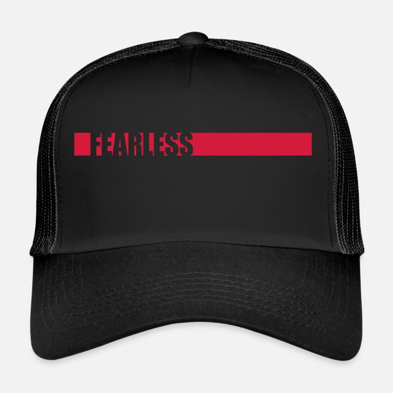 fearless Text Quote Design Trucker Cap