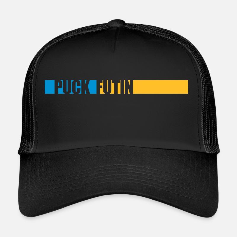 puck futin logo design Trucker Cap