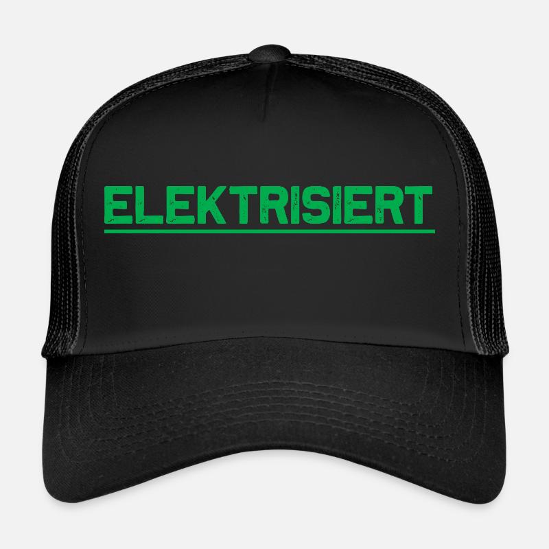 elektrisiert - Trucker Cap - Schwarz/Schwarz