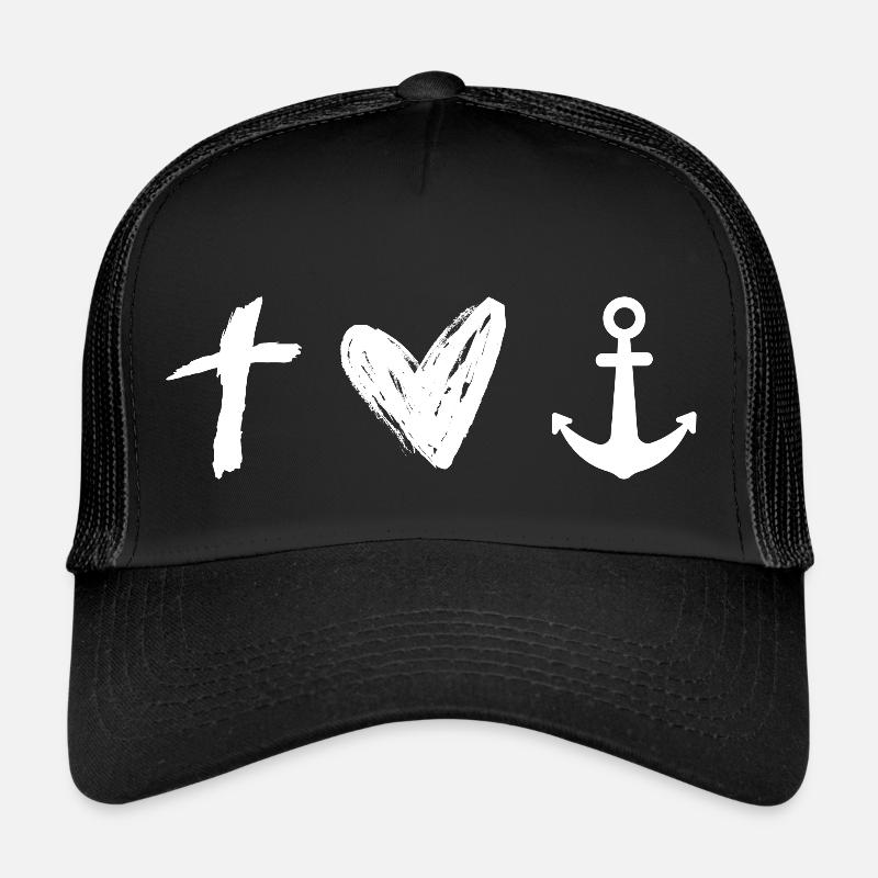 Don de la Croix de la Foi Chrétienne Casquette trucker 
