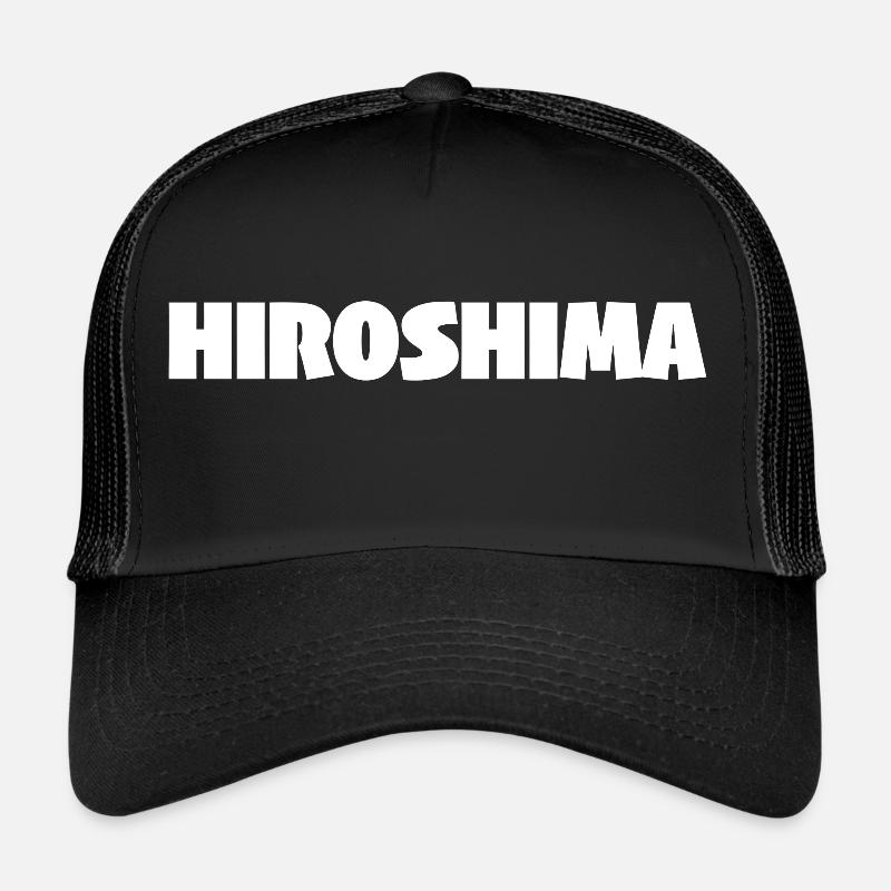 HIROSHIMA WHITE - Trucker Cap - black/black