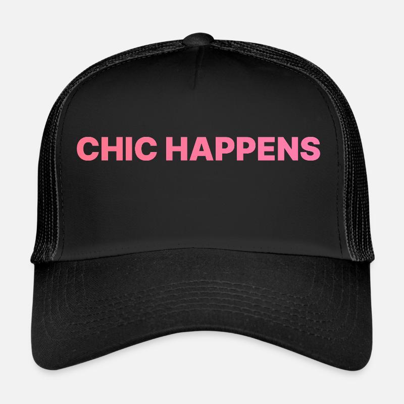 LE CHIC ARRIVE ROSA Casquette trucker 