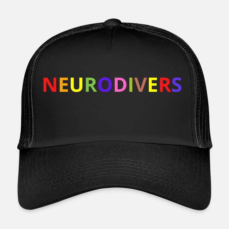 Neurodivers - bunte Buchstaben Trucker Cap