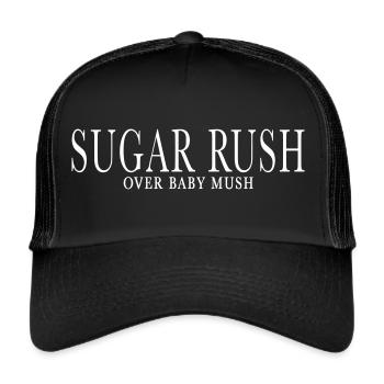 SUGAR RUSH OVER BABY MUSH - Trucker Cap - black/black - Front