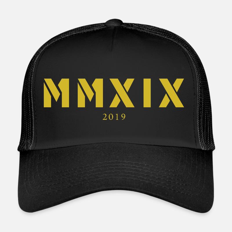 Chiffre romain année de naissance Fabriqué en 2019 Casquette trucker 