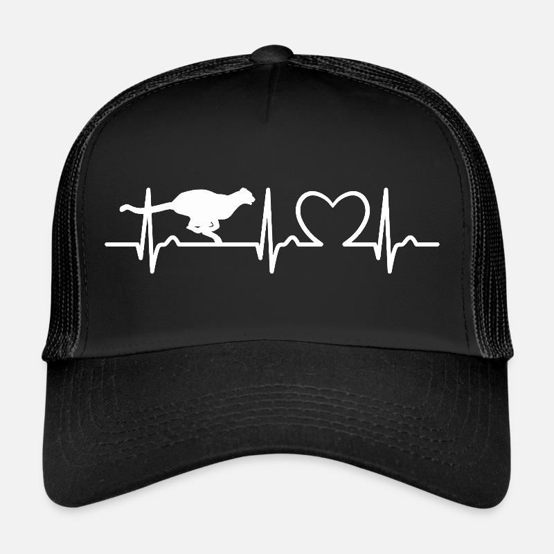 Cheetah ECG Curve - Heart Curve - Pulse Trucker Cap