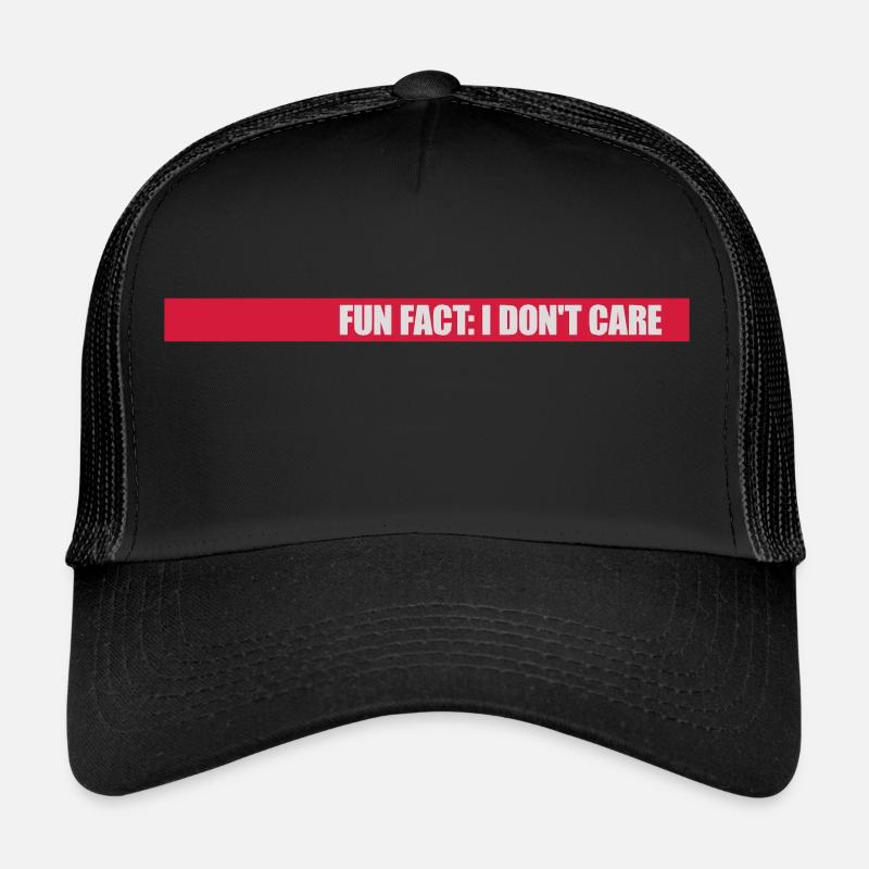 I dont care fact Trucker Cap