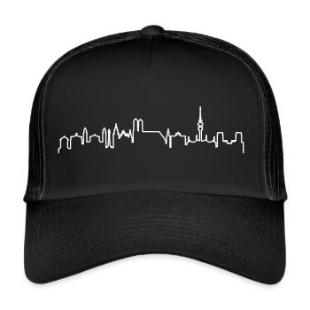 München - Trucker Cap - Schwarz/Schwarz - Vorne