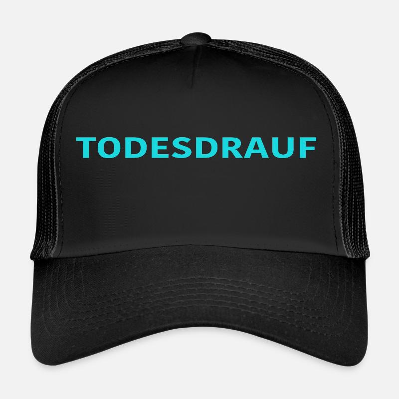 DEATH ON IT LIGHT BLUE Trucker Cap