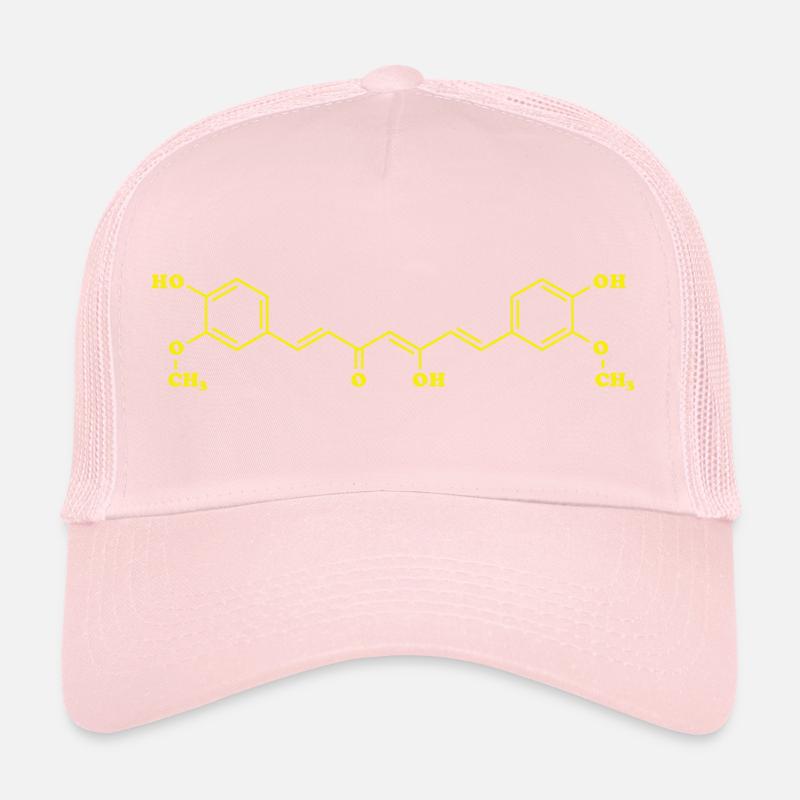 Turmeric Curcumin Molecular Chemical Formula Trucker Cap