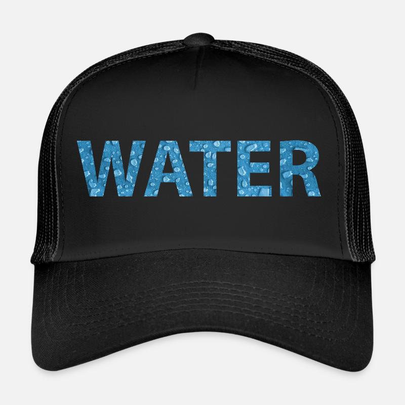 water - Trucker Cap - black/black