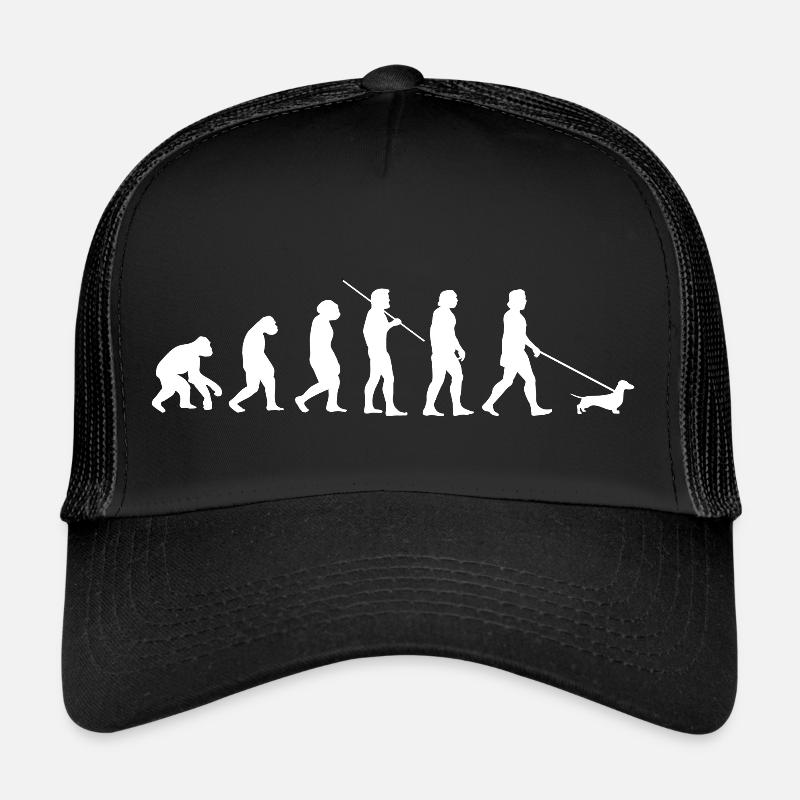 Idée cadeau teckel évolution teckel teckel Casquette trucker 