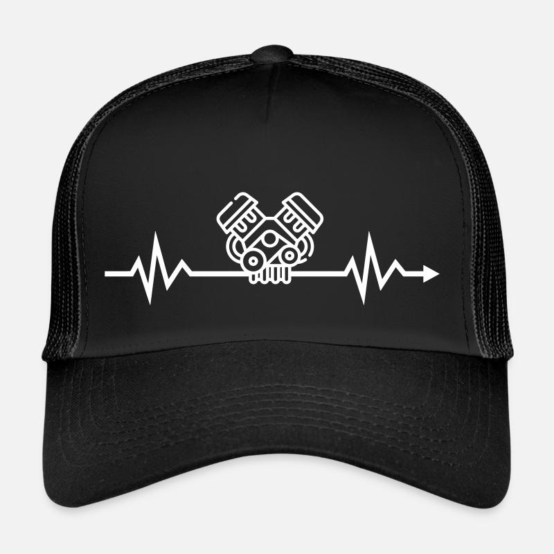 Heartbeat car V engine displacement V8 V10 V12 V engine Trucker Cap