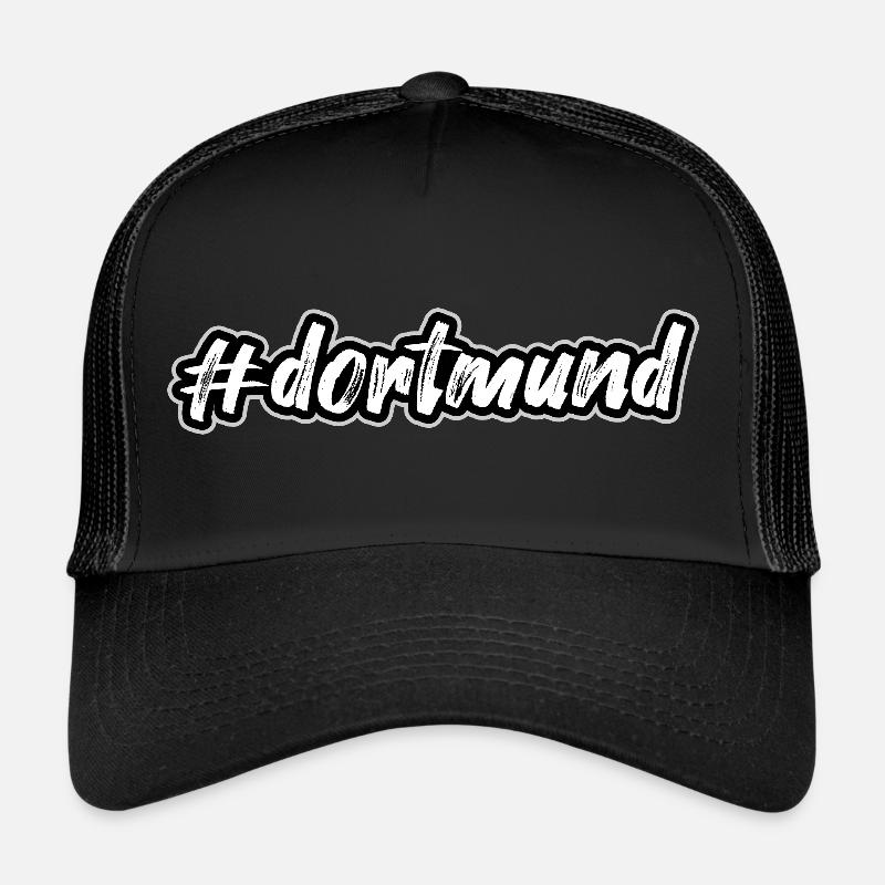 Dortmund, dortmund, #dortmund - Trucker Cap - Schwarz/Schwarz
