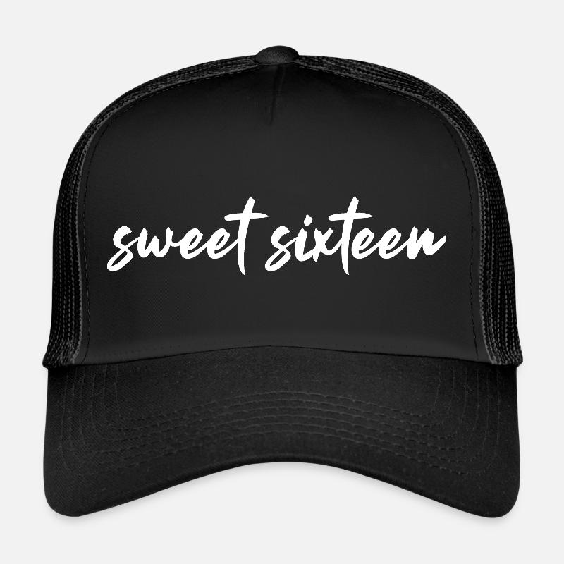 16 ANS DOUX SEIZE 16ÈME ANNIVERSAIRE Casquette trucker 