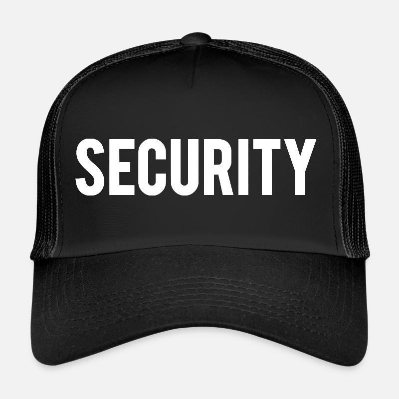 security - Trucker Cap - Schwarz/Schwarz