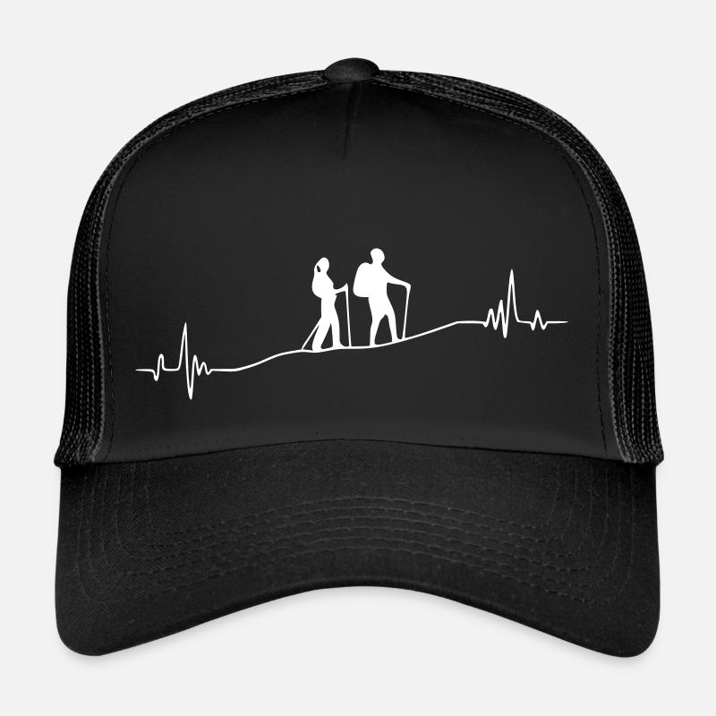 Weitwanderung - Trucker Cap - Schwarz/Schwarz