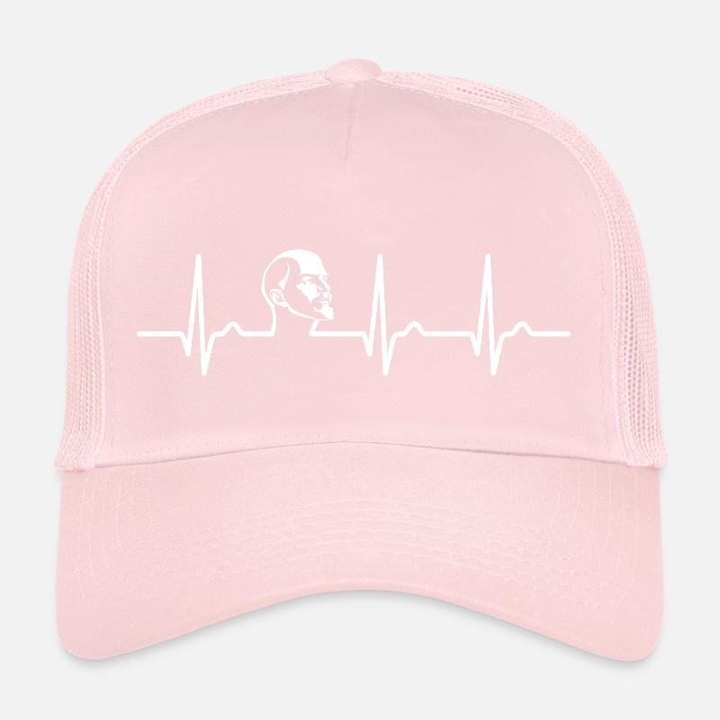 Courbe ECG - Courbe du cœur - Lénine - Communisme Casquette trucker 