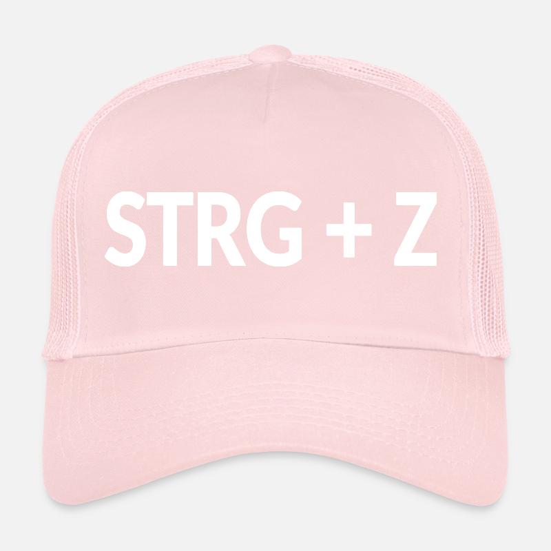 Conception d’annulation du raccourci Ctrl+Z Casquette trucker 