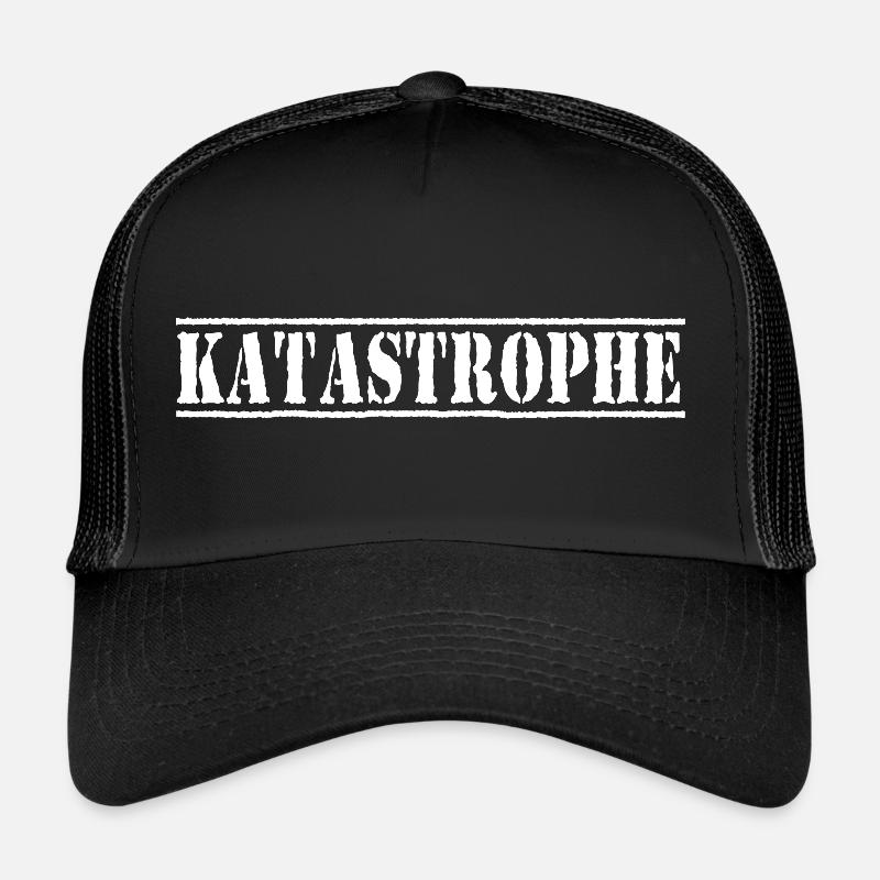 Katastrophe - Trucker Cap - Schwarz/Schwarz