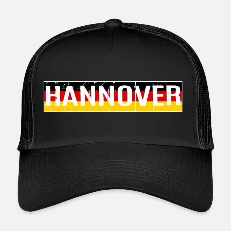 DRAPEAU DE L’ALLEMAGNE DE HANOVRE DRAPEAU Casquette trucker 