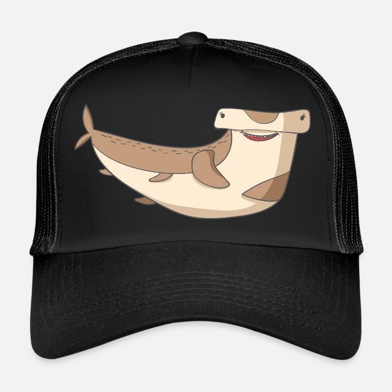 Hammerhai Lustig - Trucker Cap - Schwarz/Schwarz