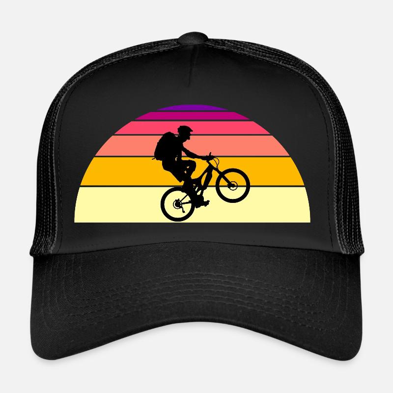 Biker au coucher du soleil Casquette trucker 