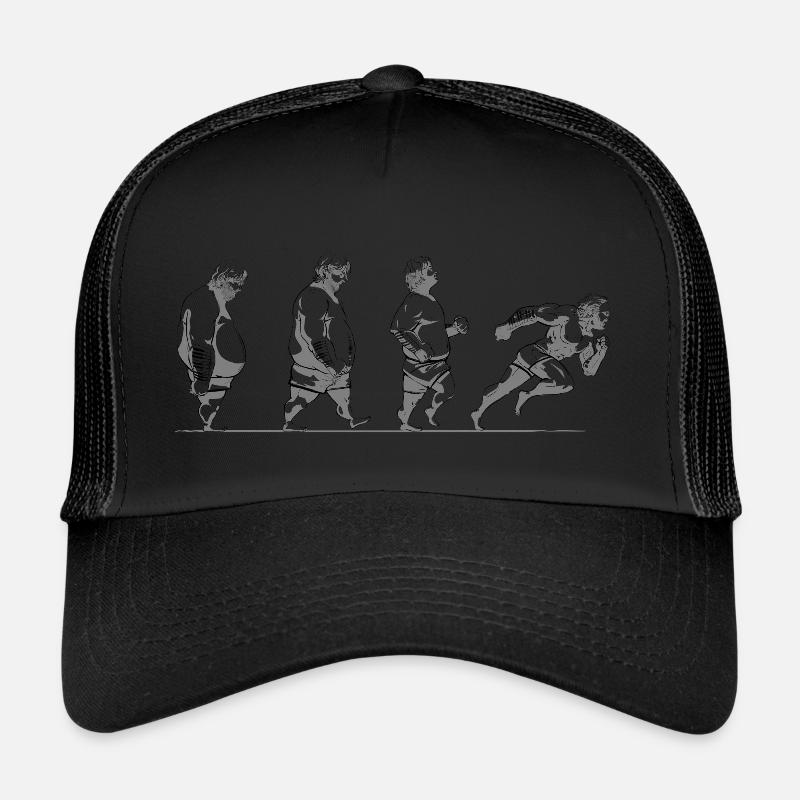 evolution of the fat guy Trucker Cap