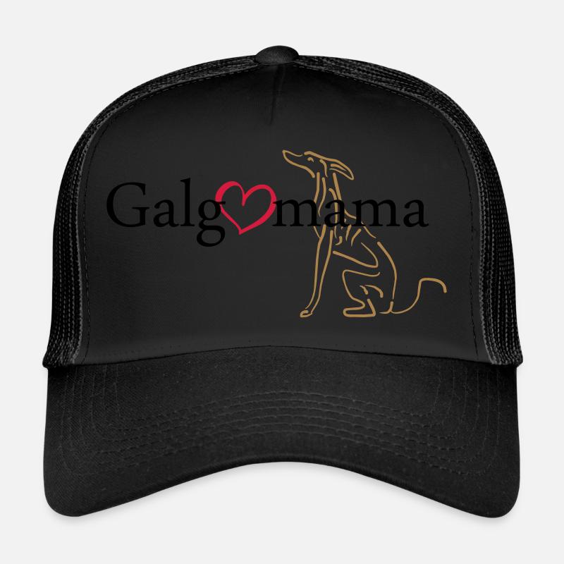 Galgomama - Casquette trucker  - noir/noir
