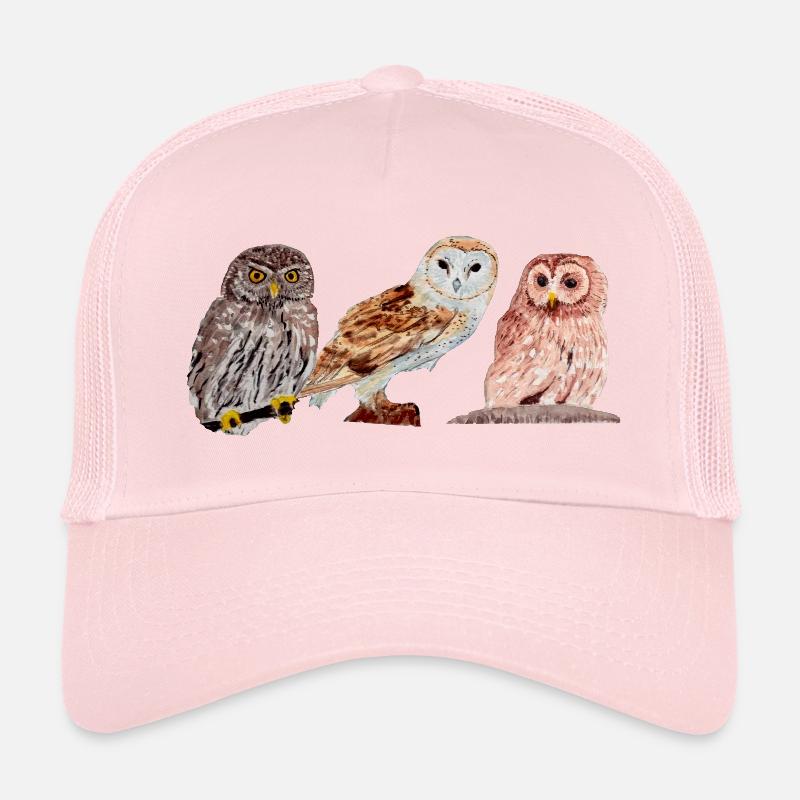 Trio de chouettes Casquette trucker 