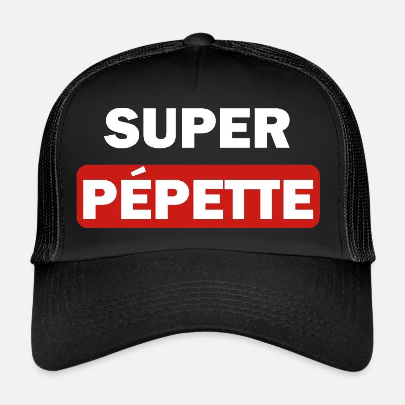 super Pépette - Casquette trucker  - noir/noir