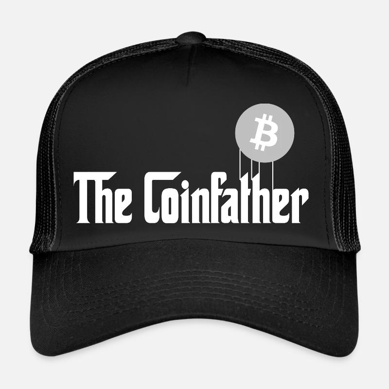 Der Münzvater - Bitcoin - Trucker Cap - Schwarz/Schwarz