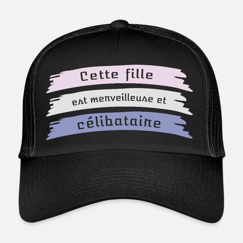 Dieses Mädchen ist wunderbar und single - Trucker Cap - Schwarz/Schwarz