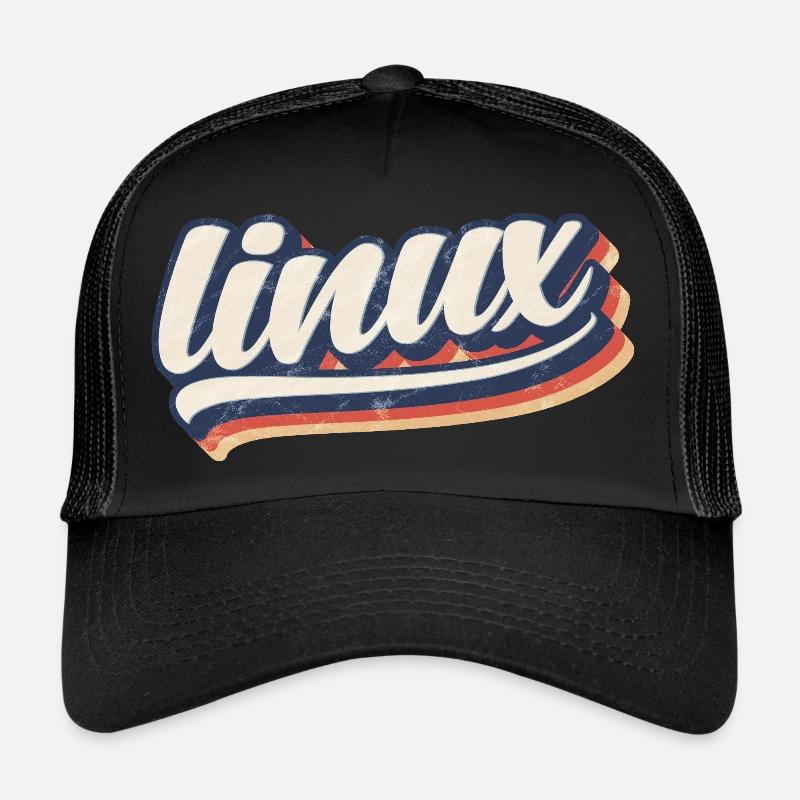 Linux | retro vintage logo Trucker Cap