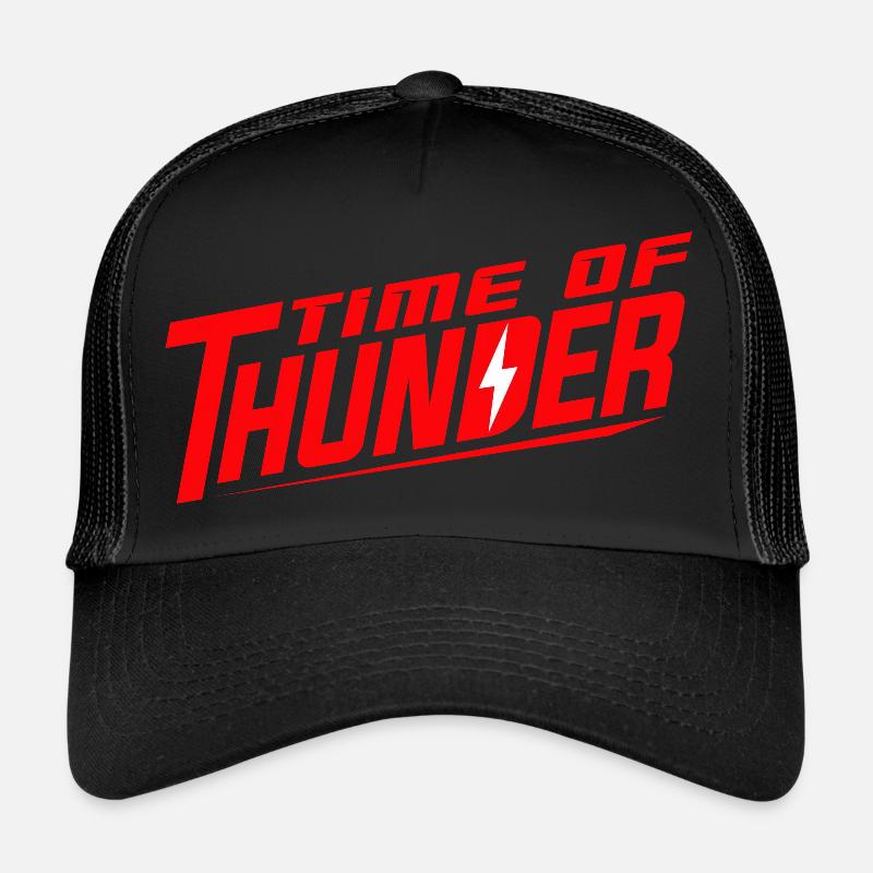 RED POWER - Trucker Cap - black/black
