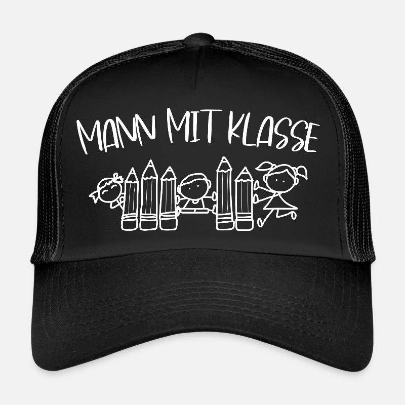 Lehrersprüche Mann mit Klasse Lehrer Humor Sprüche Trucker Cap