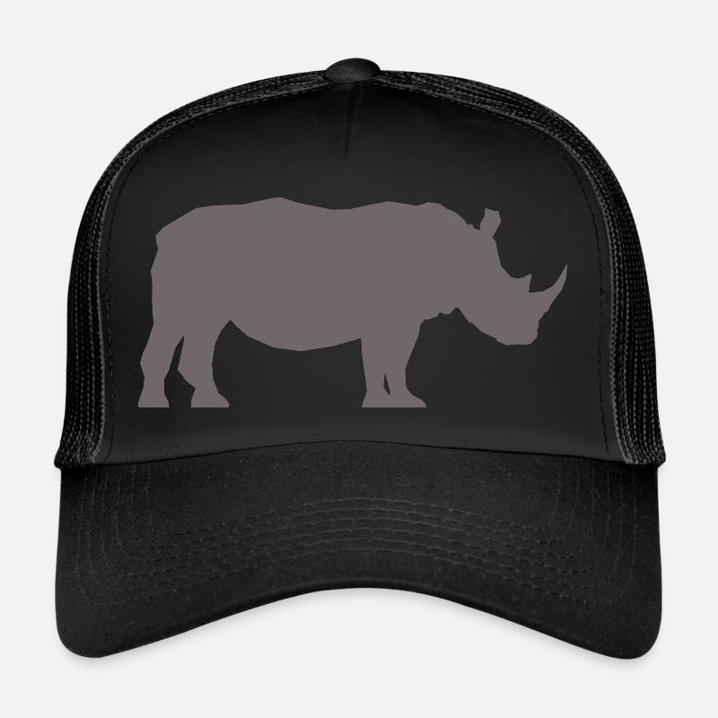 Rhino Profile Grey Trucker Cap