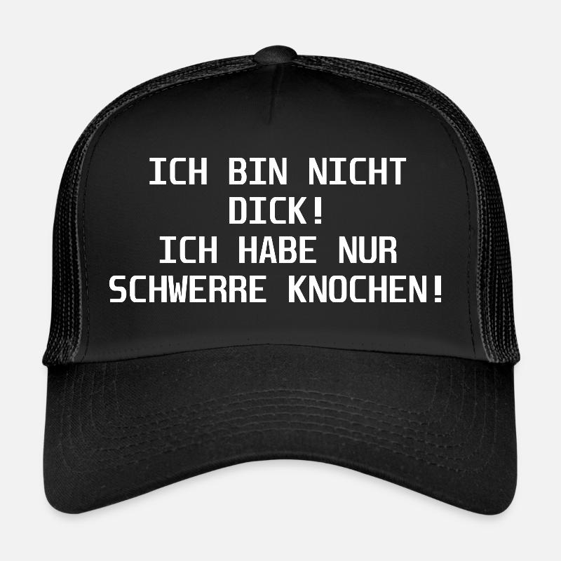 Schwerre knochen - Trucker Cap - Schwarz/Schwarz