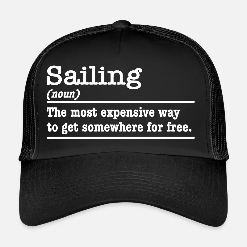 Sailing Sailing Dictionary Saying Sailor Captain Trucker Cap
