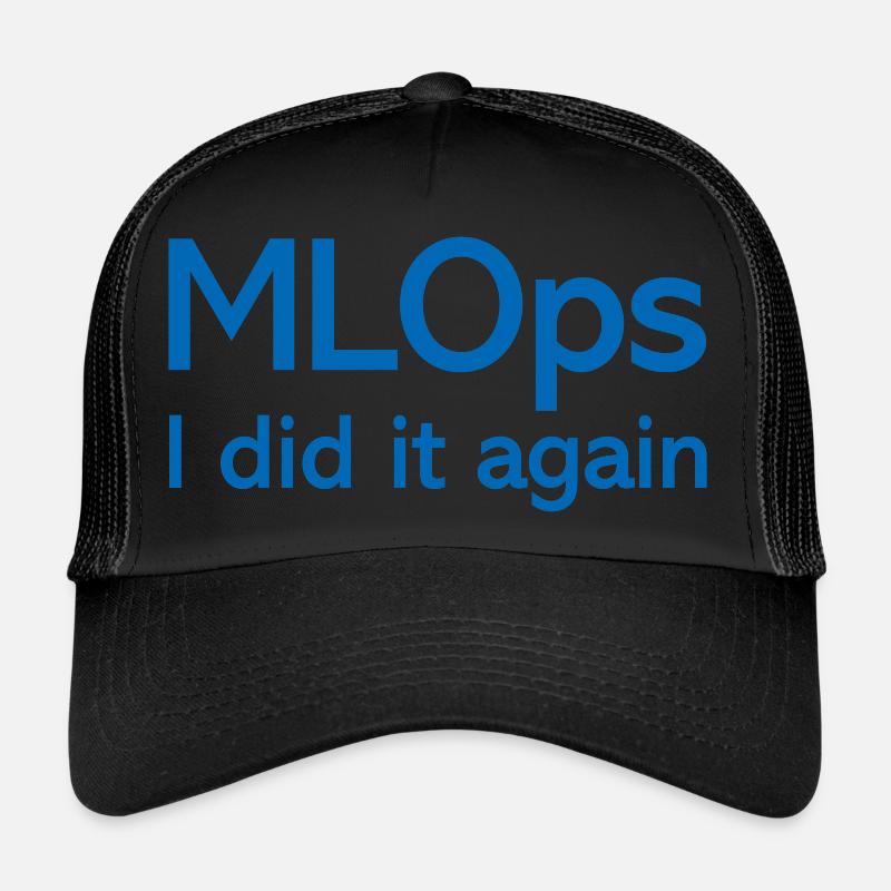 MLOps Je l’ai refait - Casquette trucker  - noir/noir