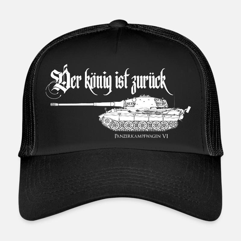 German Panzerwaffe 2 WK Tiger Panzer 1942 Soldier Trucker Cap