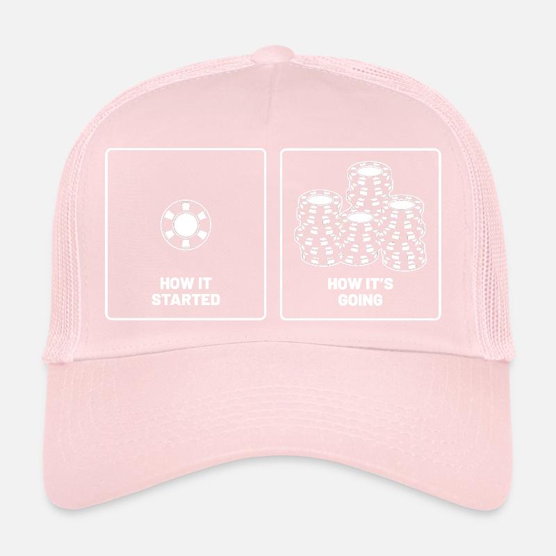 Aces Spades Poker Chips Comment ça a commencé Comment ça va Casquette trucker 