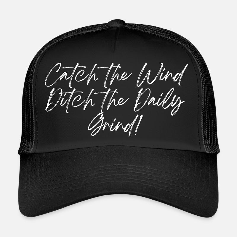 Fangen Sie den Wind weiß ein Trucker Cap