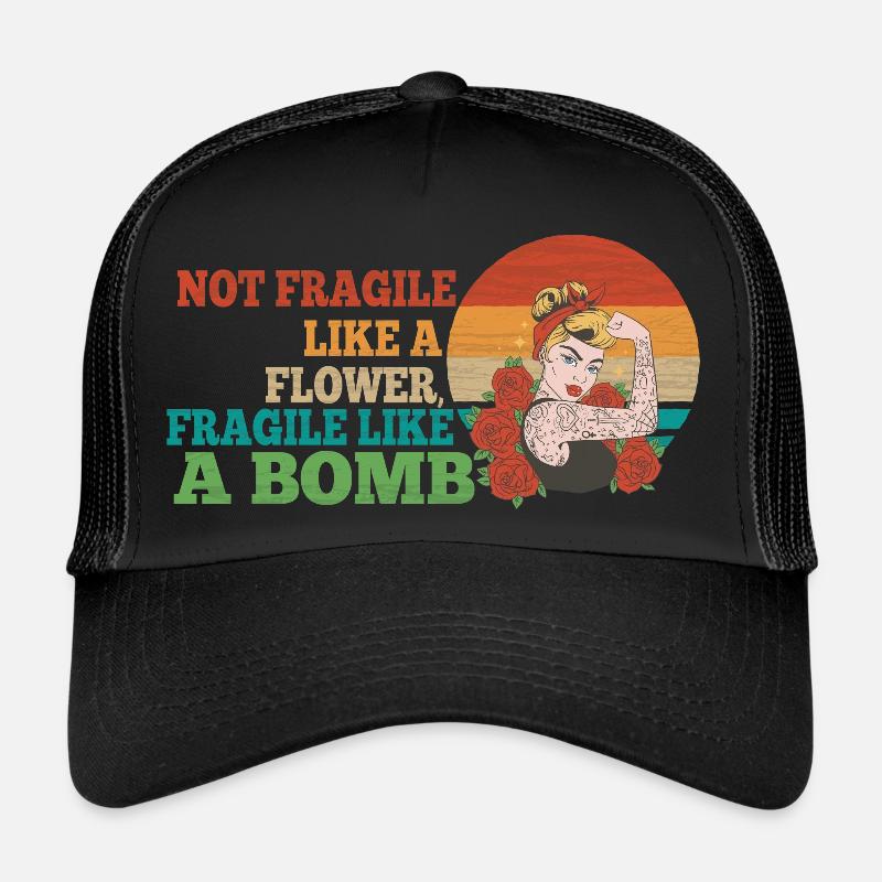 Nicht zerbrechlich wie eine Blume, sondern eine Trucker Cap