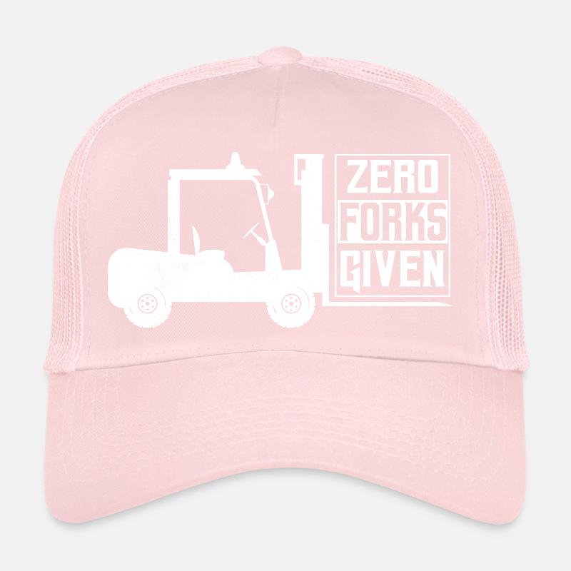Zero Forks Given Forklift Opérateur de chariot élévateur Casquette trucker 