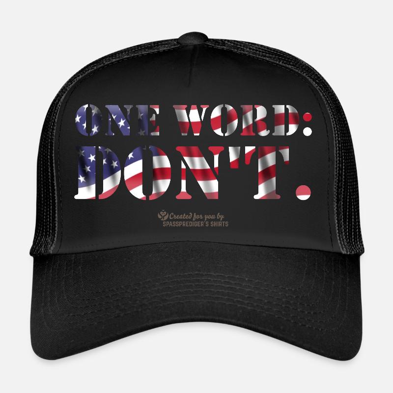 Drapeau des États-Unis Citation de Biden Casquette trucker 