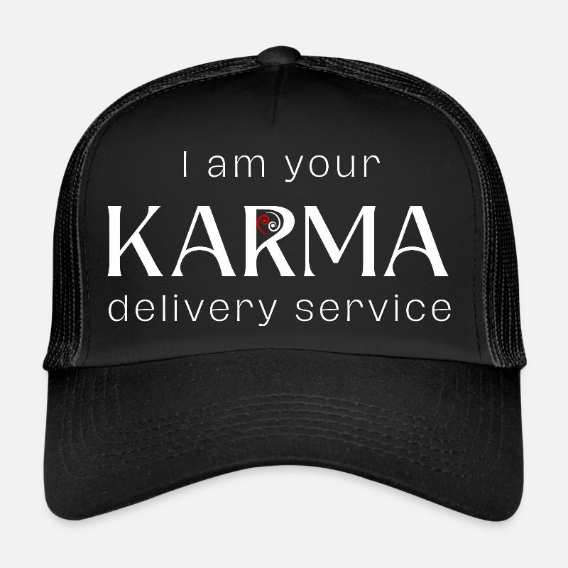 Karma - Casquette trucker - noir/noir